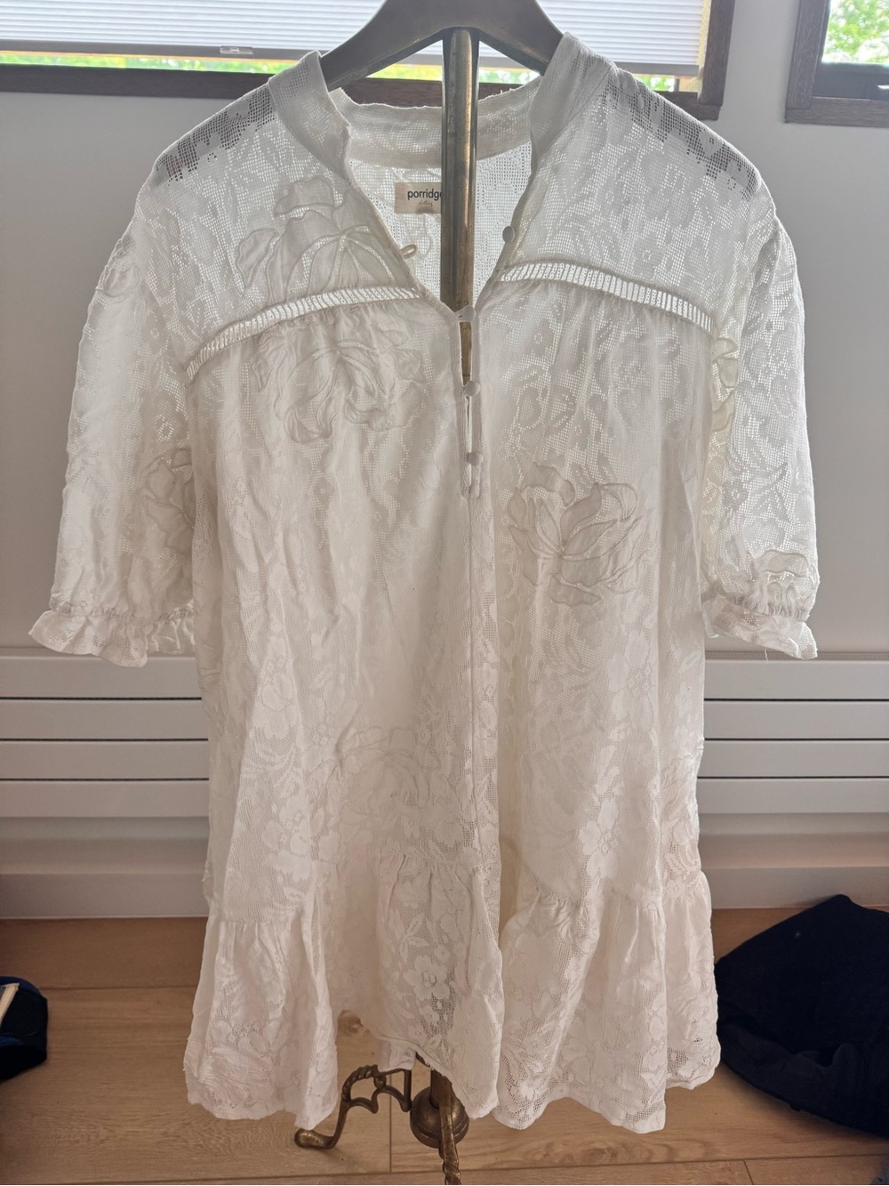 Anthropologie White Lace Mini Dress - Picture 5 of 13